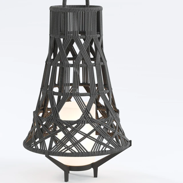 Outdoor Garden Wicker Floor Lamp Talenti — Скачать