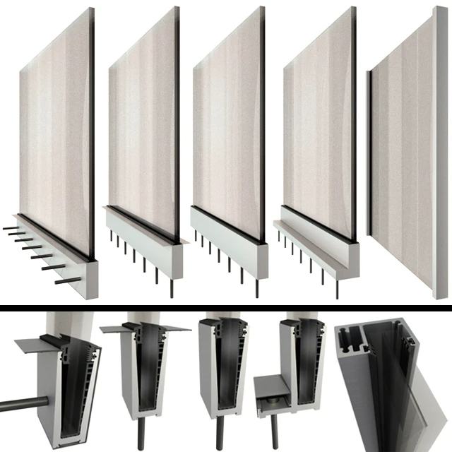 Glass railing high-tech railing / Glass railing handrails — Descargar