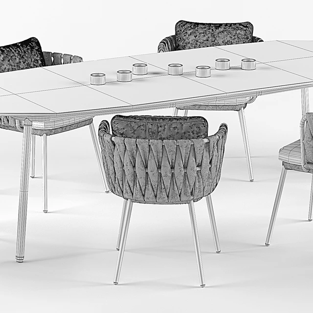 Tosca table & armchair set — Скачать