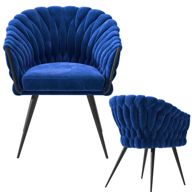 Chair with Armrest Knot Blue — Скачать