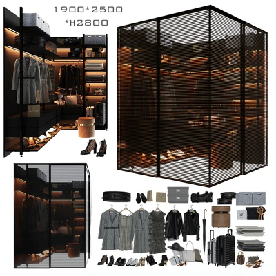 Wardrobe unit in the bedroom 3 — Ver 1