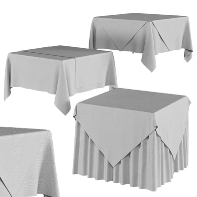 Tablecloth on a square table — Ver 3