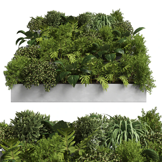 collection outdoor plant 22 - stairs concrete vase — Скачать