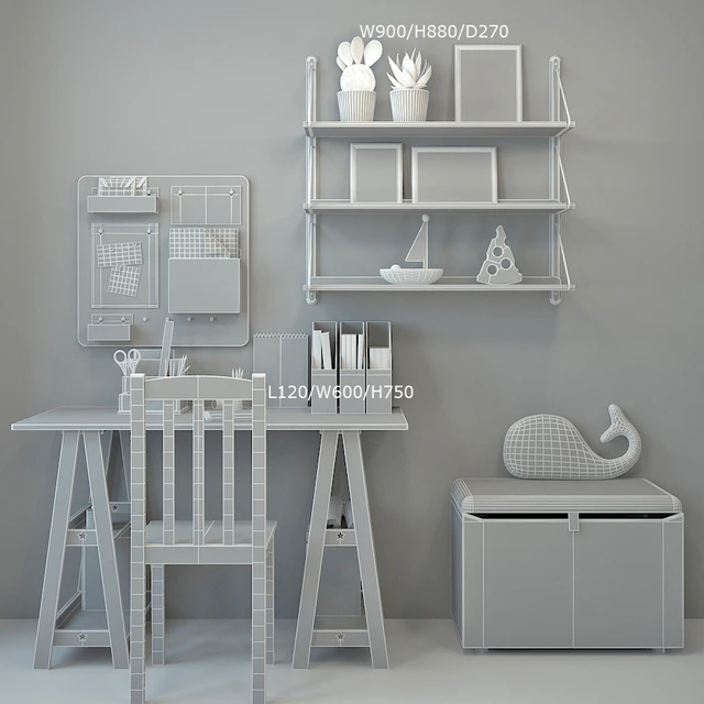 Writing desk and decor for a child 4 — Descargar