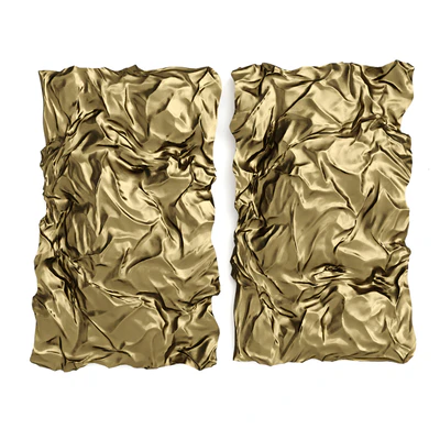 Wrinkled metal wall art — Ver 5