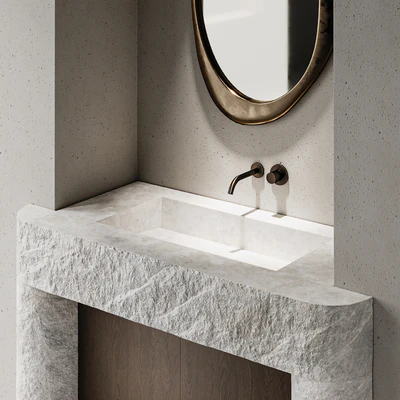 Natural stone washbasin 02 — Ver 3