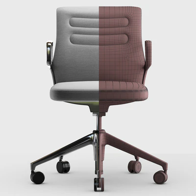 Gray & Sierra Gray Plano Vitra AC 5 Studio Chair — Ver 3