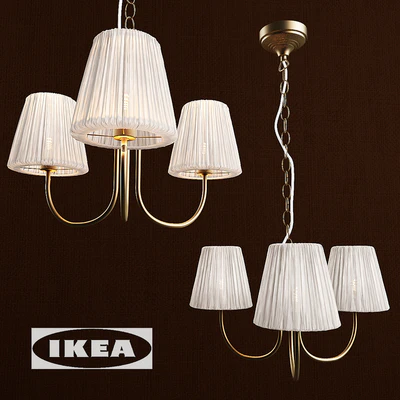 Hanging lamp ARSTID. HEMSTA lampshade. — View 1