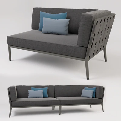 Cane-line - Conic 2 seats + table — Ver 3