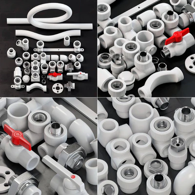 Fitingi plastic white / Фитинги пластиковые белые — Вид 1