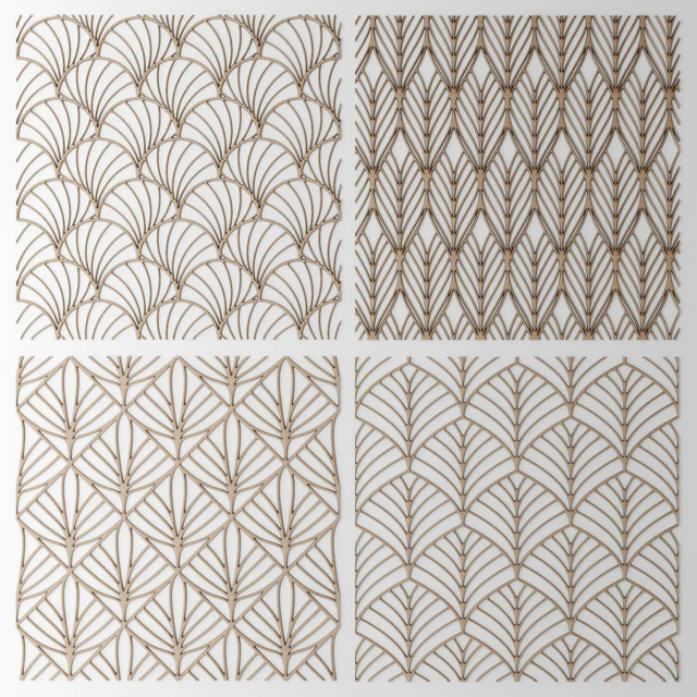 Set. The grille panel. Lattice, panel, pattern, art, abstraction, decorative, interior, wall decor — Descargar