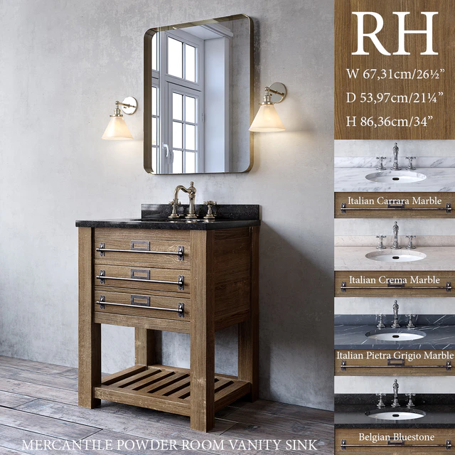 MERCANTILE POWDER ROOM VANITY SINK — Descargar