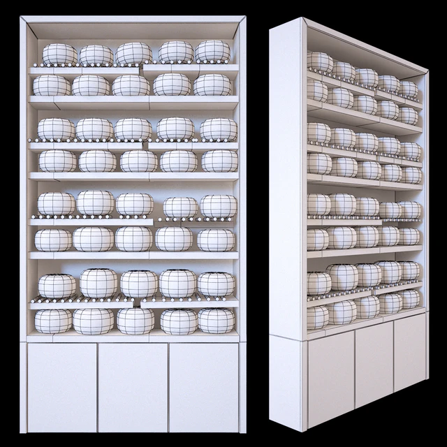 Shelves with cheese — Descargar