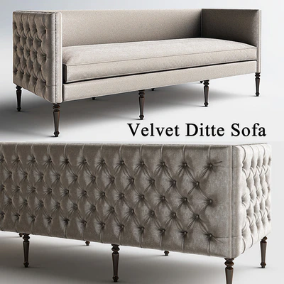 Velvet Ditte Sofa Emerald sofa — Ver 1