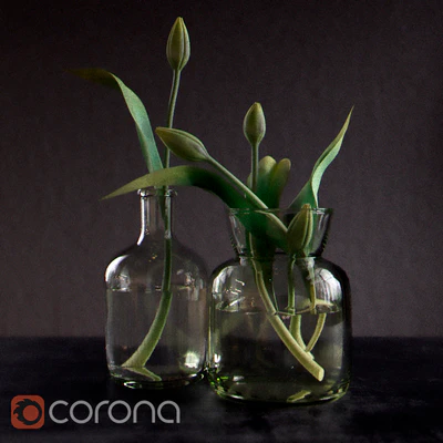 Green tulips — Скачать