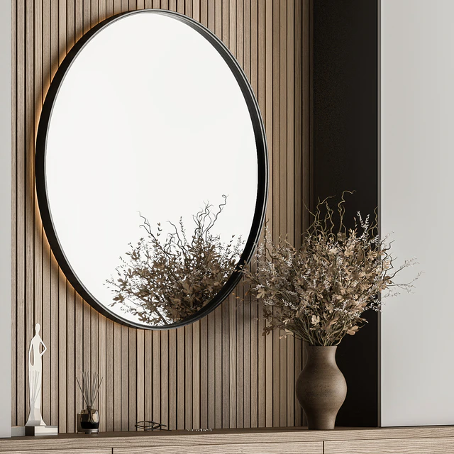 Hallway 37 - L Wardrobe White and Wood Entrance — Descargar
