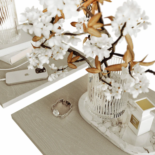 Decorative set on bedside table 1 — Скачать