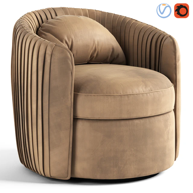 Fantasia Indigo Swivel Armchair — Descargar