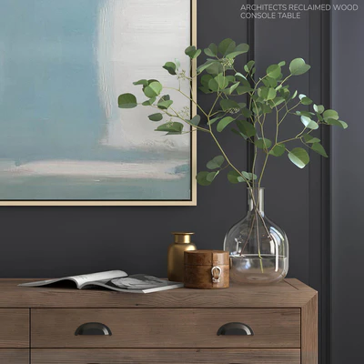 Pottery Barn set ARCHITECTS RECLAIMED WOOD CONSOLE TABLE — Вид 3