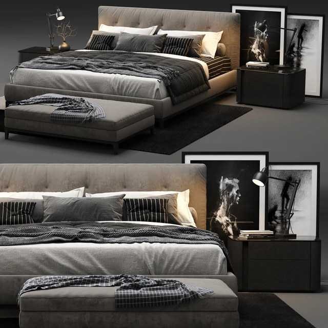 Minotti - Andersen Quilt Bed — Descargar