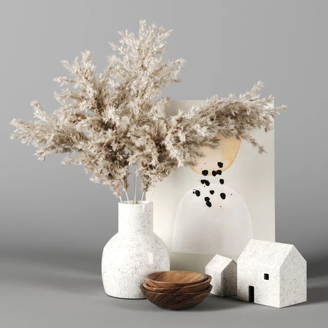 decor set 15 with Pampas Grass — Descargar