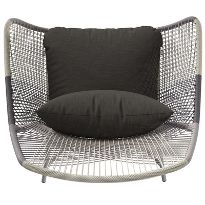 West Elm Huron Outdoor Lounge Chair Large and Ottoman — Ver 6
