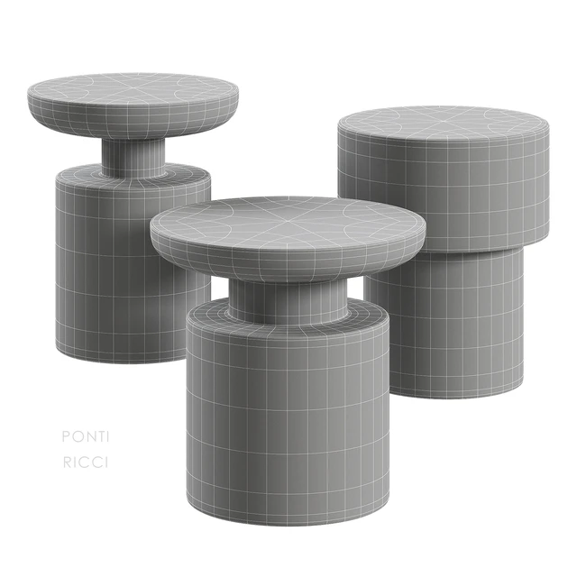 PONTI RICCI боковой столик RH — Скачать
