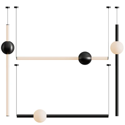 Orion Globe Linear Suspension Light by Lee Broom — Ver 7