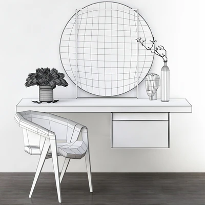 Toilet table - Minotti (low poly) — Ver 2