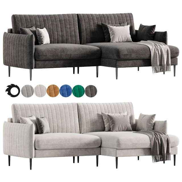 Svaut velvet Sofa — Скачать