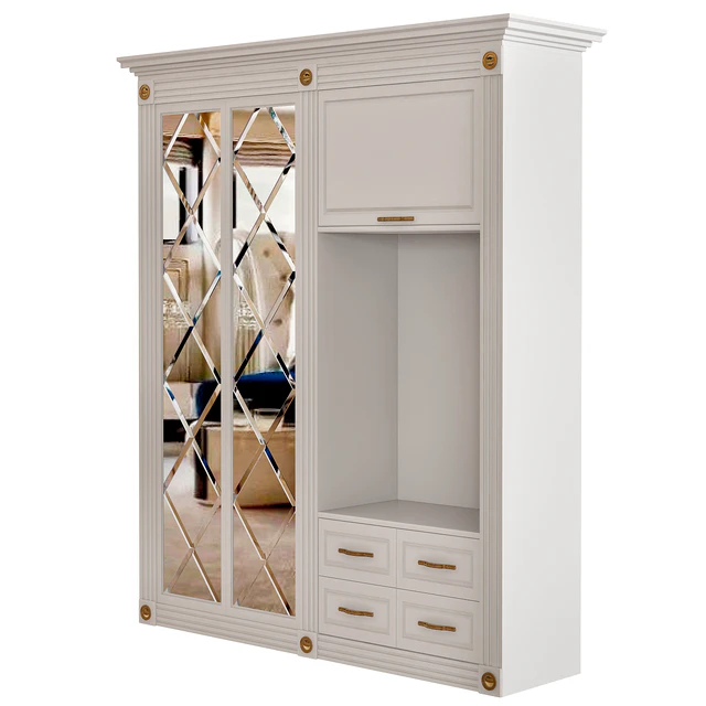 Beautiful wardrobe for the hallway with doors — Скачать