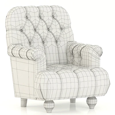 Restoration Hardware 1860 Napoleonic Tufted Upholstered Chair — Вид 3