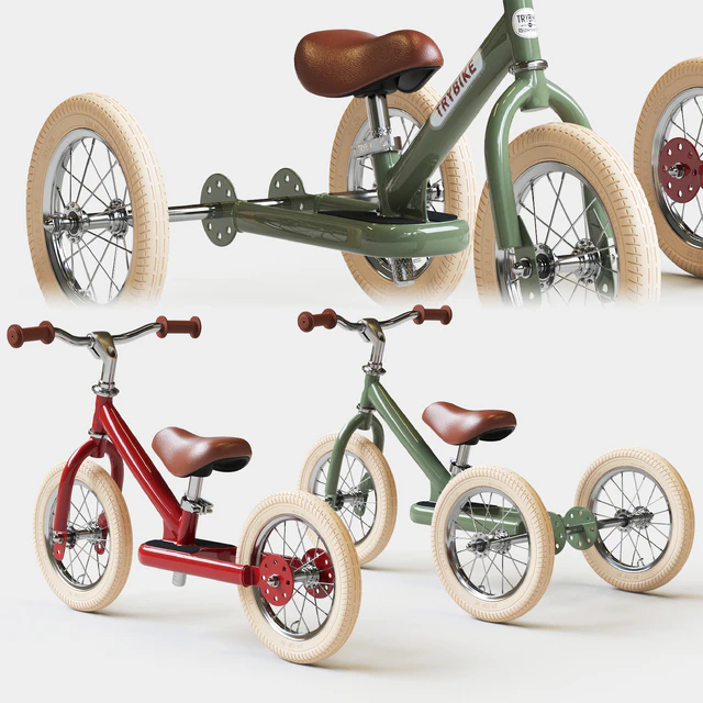 Trybike Tricycle et draisienne Acier 2-en-1 Vintage Bleu pétrole — Скачать