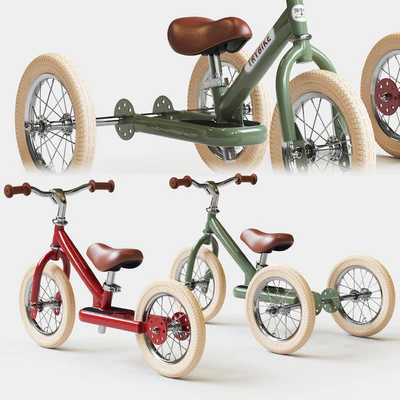 Trybike Tricycle et draisienne Acier 2-en-1 Vintage Bleu pétrole — Вид 5