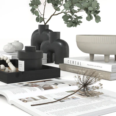 Decorative set 26 - coffee table decor set — Ver 5