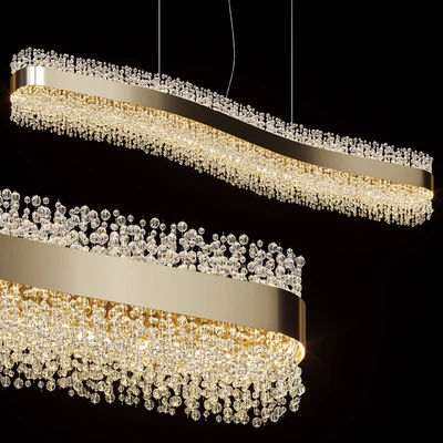 Suspended chandelier LUSINE by Lampatron 150cm — Ver 1