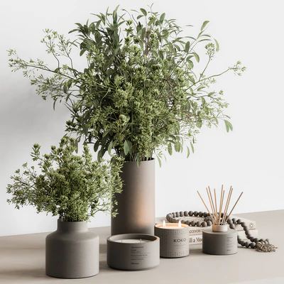 Vase and Plant Decorative Set - Set 126 — Вид 1