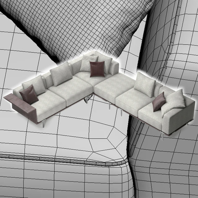 sofa Gregor (Molteni) — Descargar
