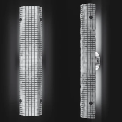 WILLAMETTE 28 LED PEARL WHITE FLUTED SCONCE — Ver 3