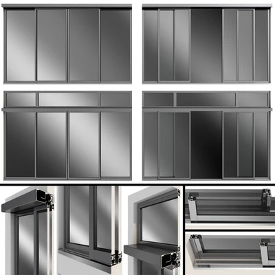 Sliding Metal Automatic Doors — Ver 1