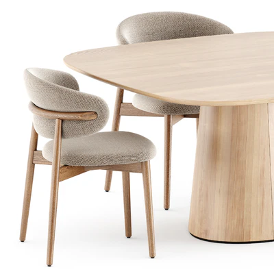 Oleandro chair by Calligaris and POV 462 table by Ton — Ver 5