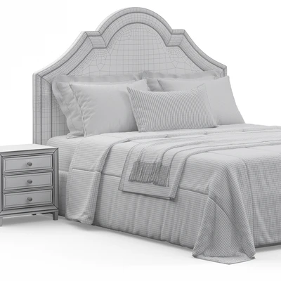Queen Madison Crown Headboard Bed — Вид 4