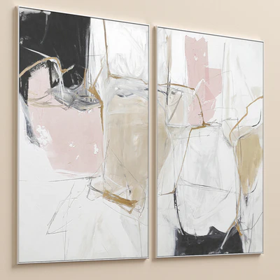 Large Abstract Neutral Wall Art C-378 — Вид 5