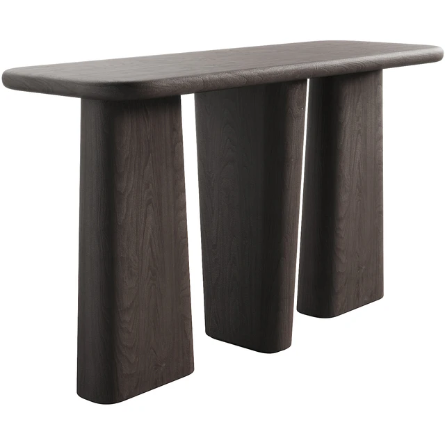 135 Kalle Sculptural Oak Console japandi style 3 colors — Скачать