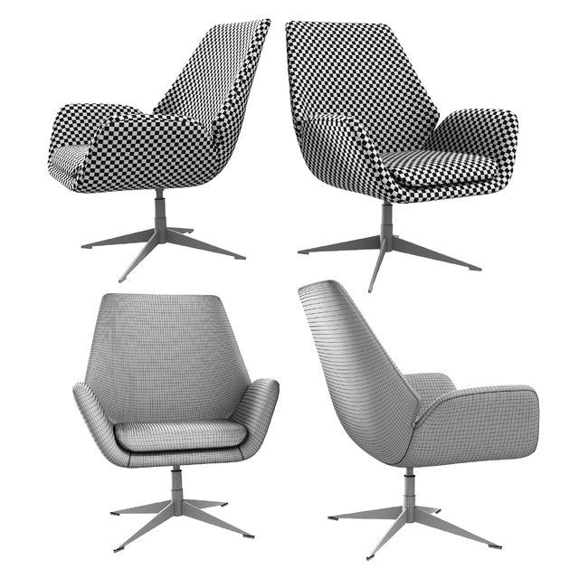 Conexus Mid Back Upholstered Lounge Chair — Descargar
