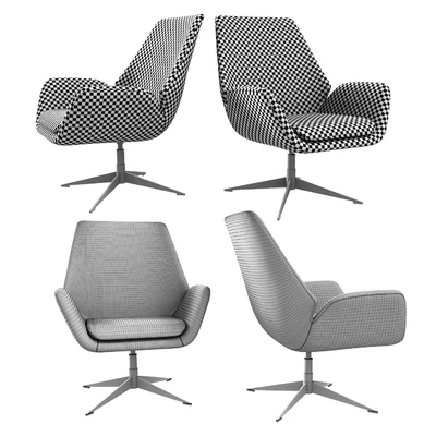 Conexus Mid Back Upholstered Lounge Chair — Ver 2