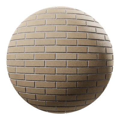 smooth running bond brick wall texture beige — download