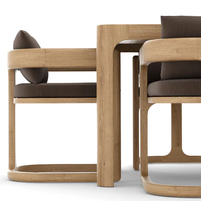 RH Outdoor Cassale table-chair — скачать