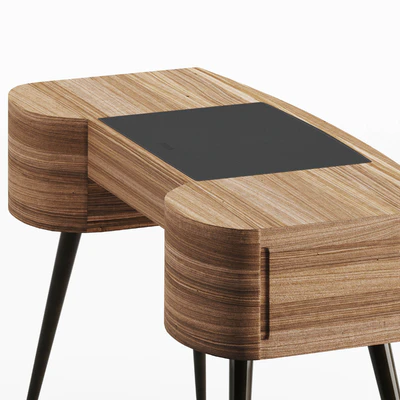 Porada Micol dressing table and Alcide pouf — Ver 4