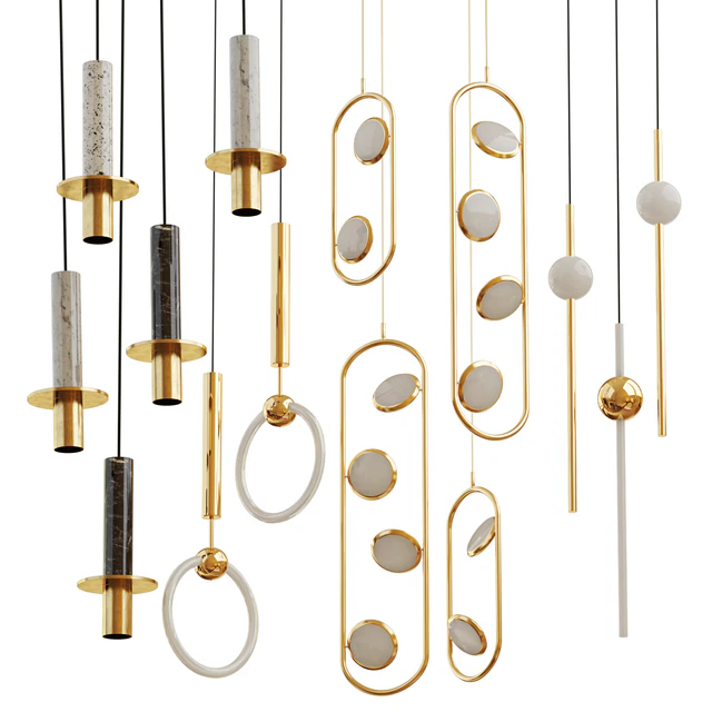 Set from suspendeds chandeliers Lee Broom — Descargar